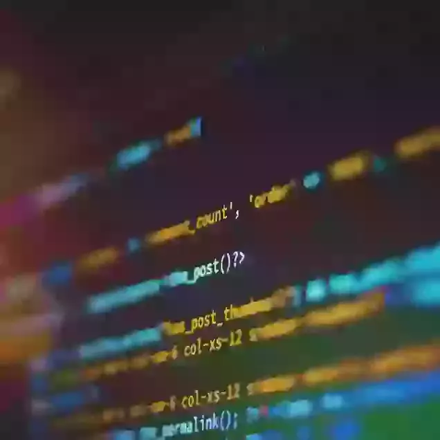 Code across screen image